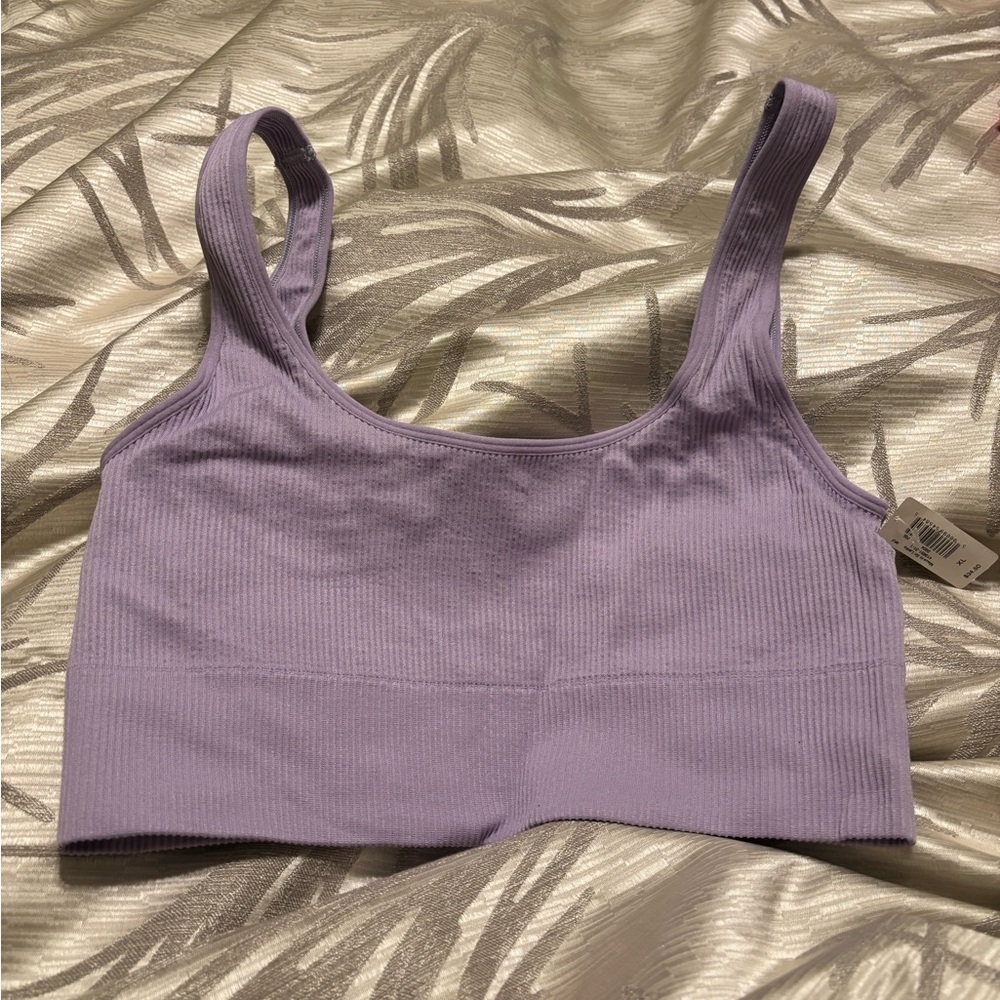 NWT GAP Seamless Ribbed XL Bralette Bundle in Periwinkle,Lavender,Pink,& Rose - Picture 5 of 10